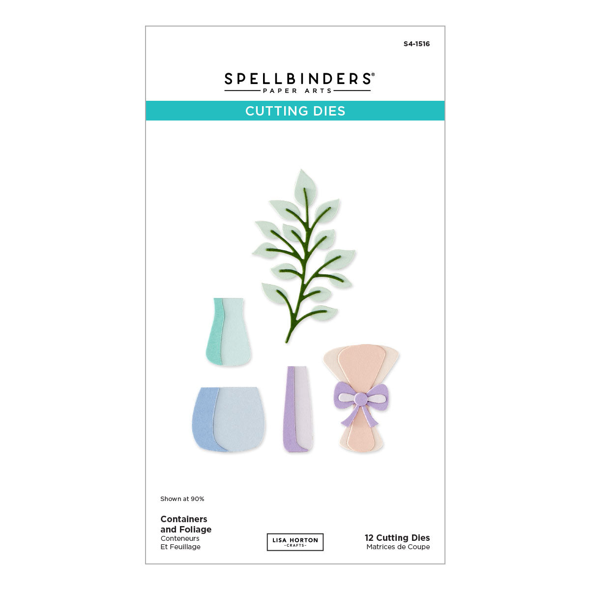 Spellbinders - Containers and Foliage Etched Dies by Lisa Horton