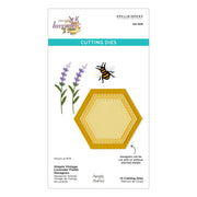 Spellbinders - Simple Vintage Lavender Fields Hexagons Etched Dies with Simple Stories