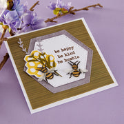 Spellbinders - Simple Vintage Lavender Fields Hexagons Etched Dies with Simple Stories