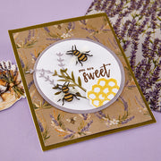 Spellbinders - Simple Vintage Lavender Fields Hexagons Etched Dies with Simple Stories