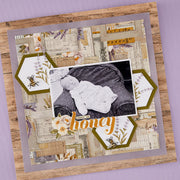 Spellbinders - Simple Vintage Lavender Fields Hexagons Etched Dies with Simple Stories