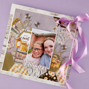 Spellbinders - Simple Vintage Lavender Fields Hexagons Etched Dies with Simple Stories