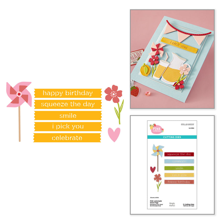 Spellbinders - Pink Lemonade Die Bundle with Simple Stories