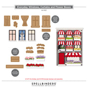 Spellbinders - Everyday Windows, Curtains and Flower Boxes Etched Dies by Yana Smakula