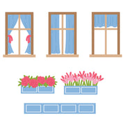 Spellbinders - Everyday Windows, Curtains and Flower Boxes Etched Dies by Yana Smakula