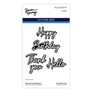 Spellbinders - Big & Bold Sentiments Etched Dies by Simon Hurley