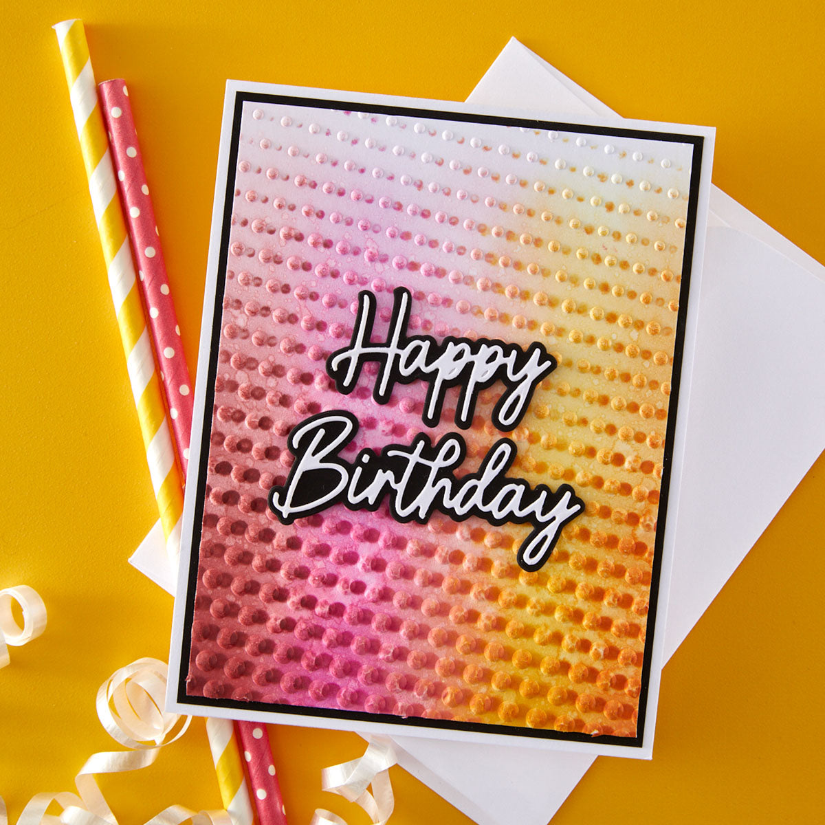 Spellbinders - Cascading Dots 3D Embossing Folder by Simon Hurley