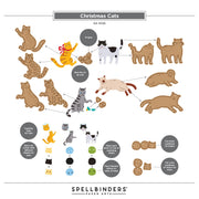 Spellbinders - Christmas Cats Etched Dies by Yana Smakula