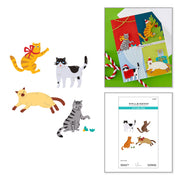 Spellbinders - Christmas Cats Etched Dies by Yana Smakula