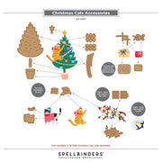 Spellbinders - Christmas Cats Accessories Etched Dies by Yana Smakula