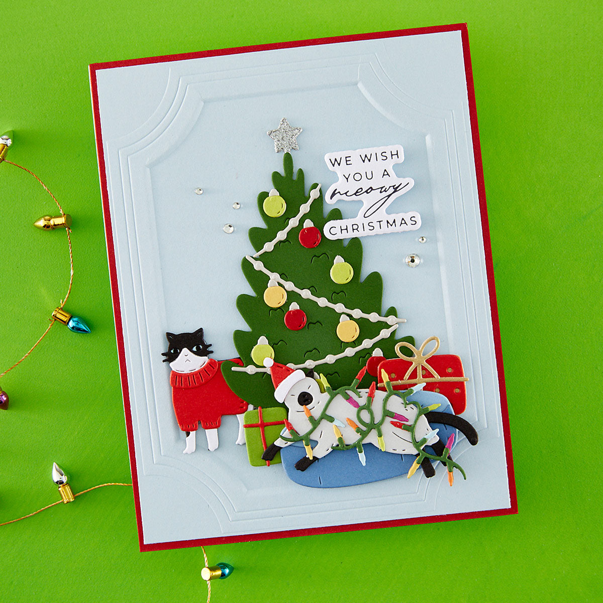 Spellbinders - Christmas Cats Accessories Etched Dies by Yana Smakula