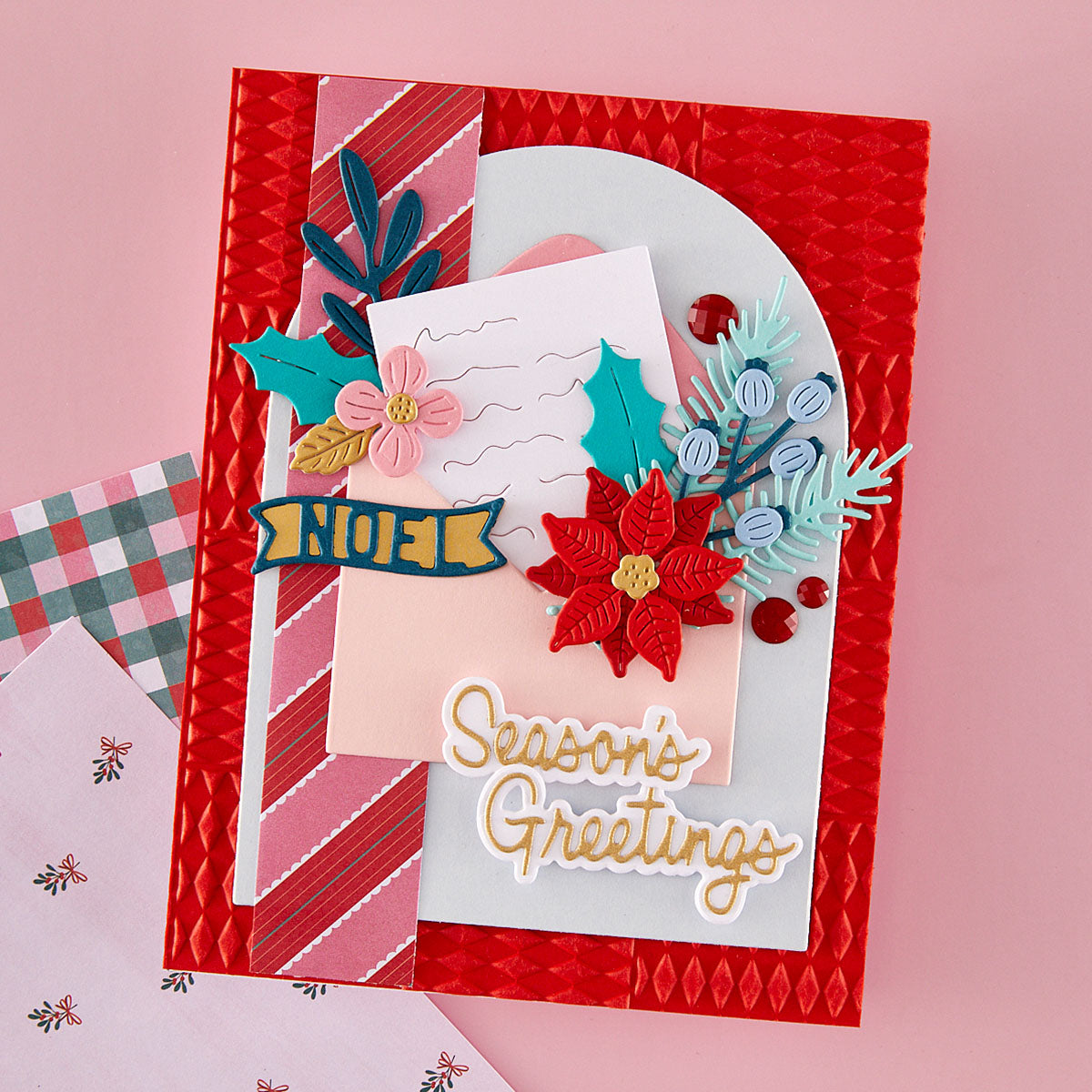 Spellbinders - Festive Floral Mix Etched Dies