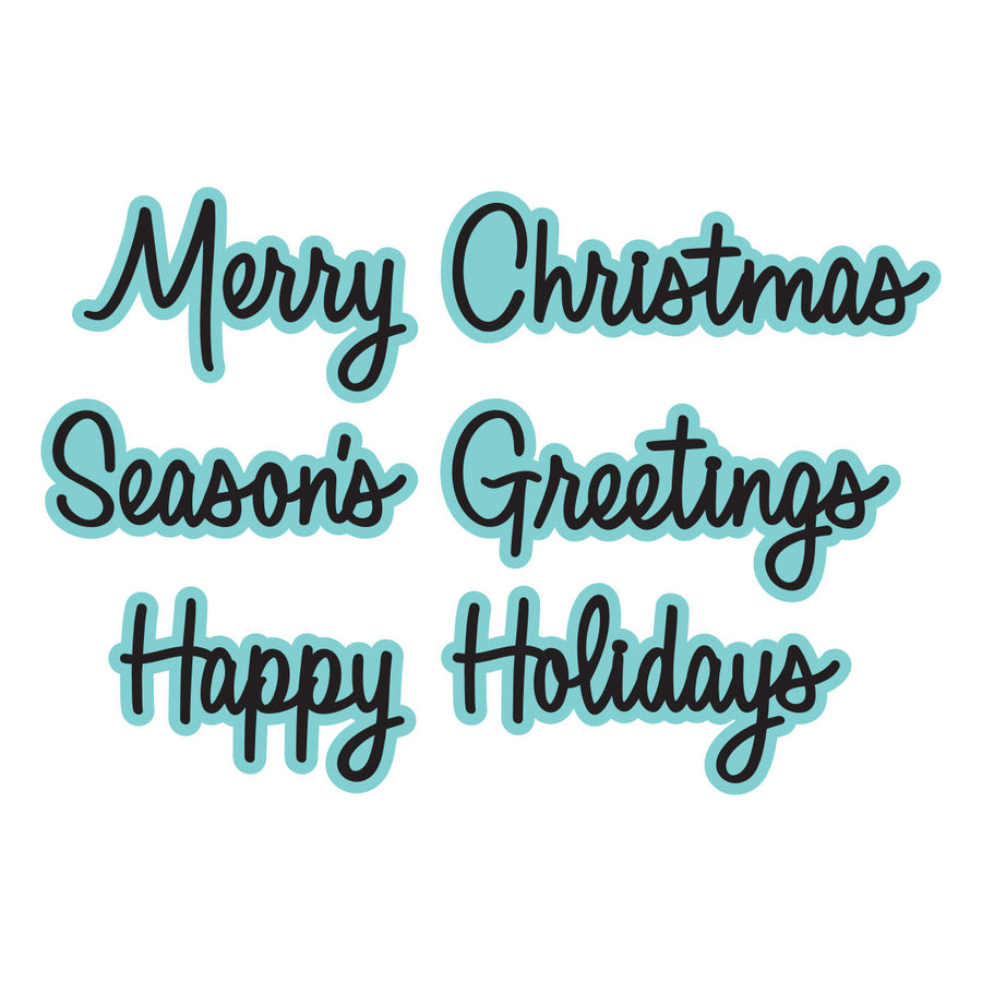 Spellbinders - Merry Greetings Etched Dies