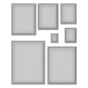 Spellbinders - Scored and Pierced Rectangles Etched Dies