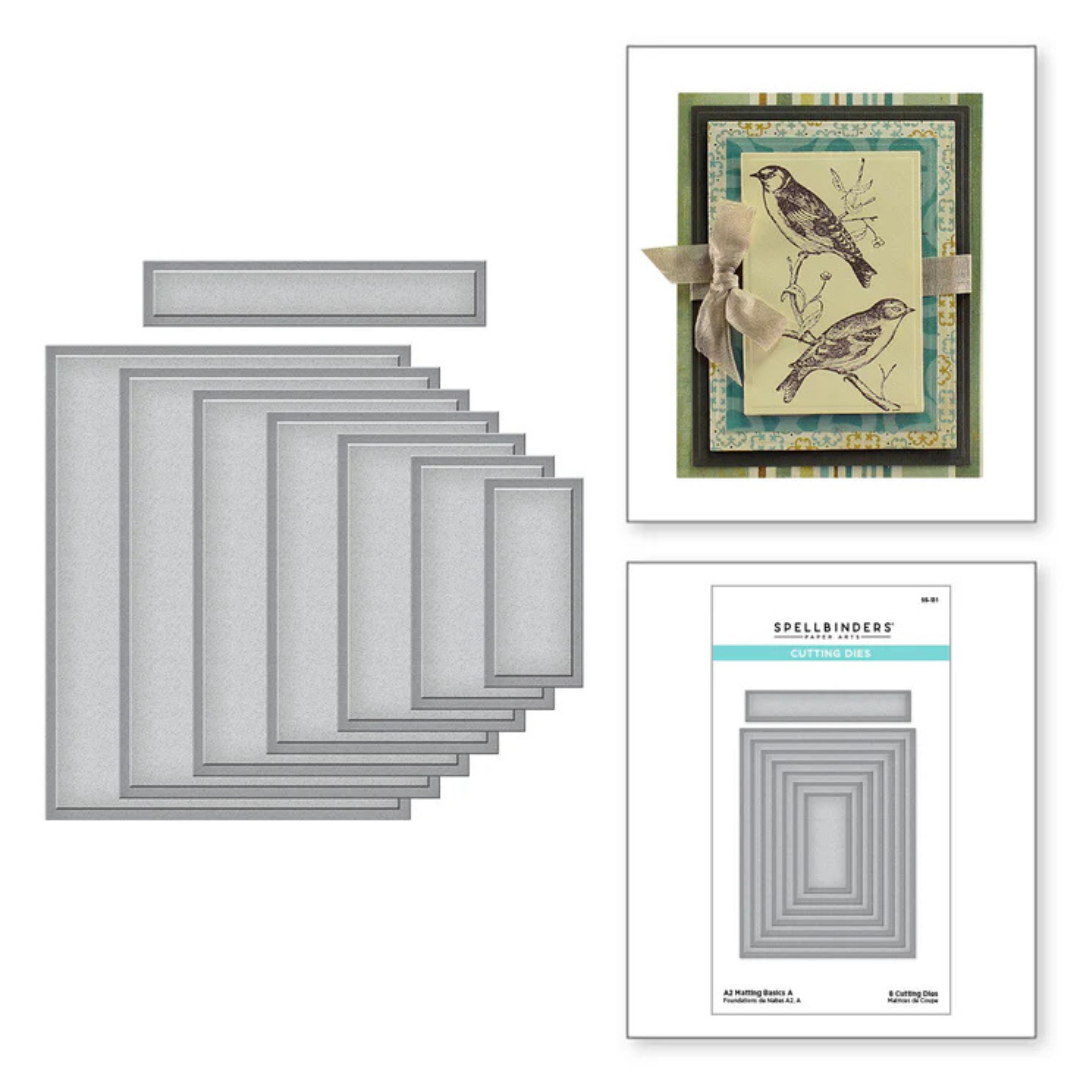 Spellbinders - A-2 Matting Basics A Card Creator Etched Dies
