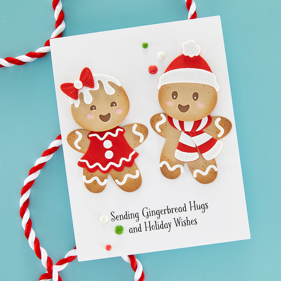 Spellbinders - Dancin' Gingerbread Etched Dies from the Dancin' Christmas Collection