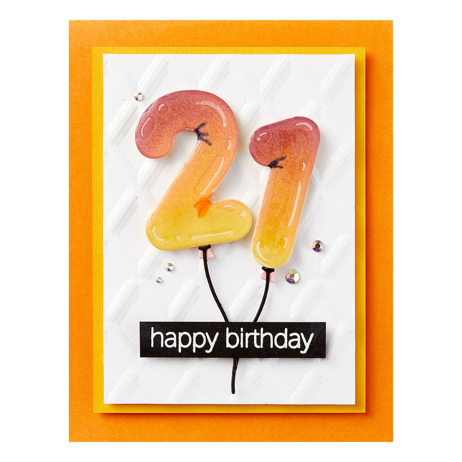 Spellbinders - Birthday Balloons Etched Dies from the Monster Birthday Collection