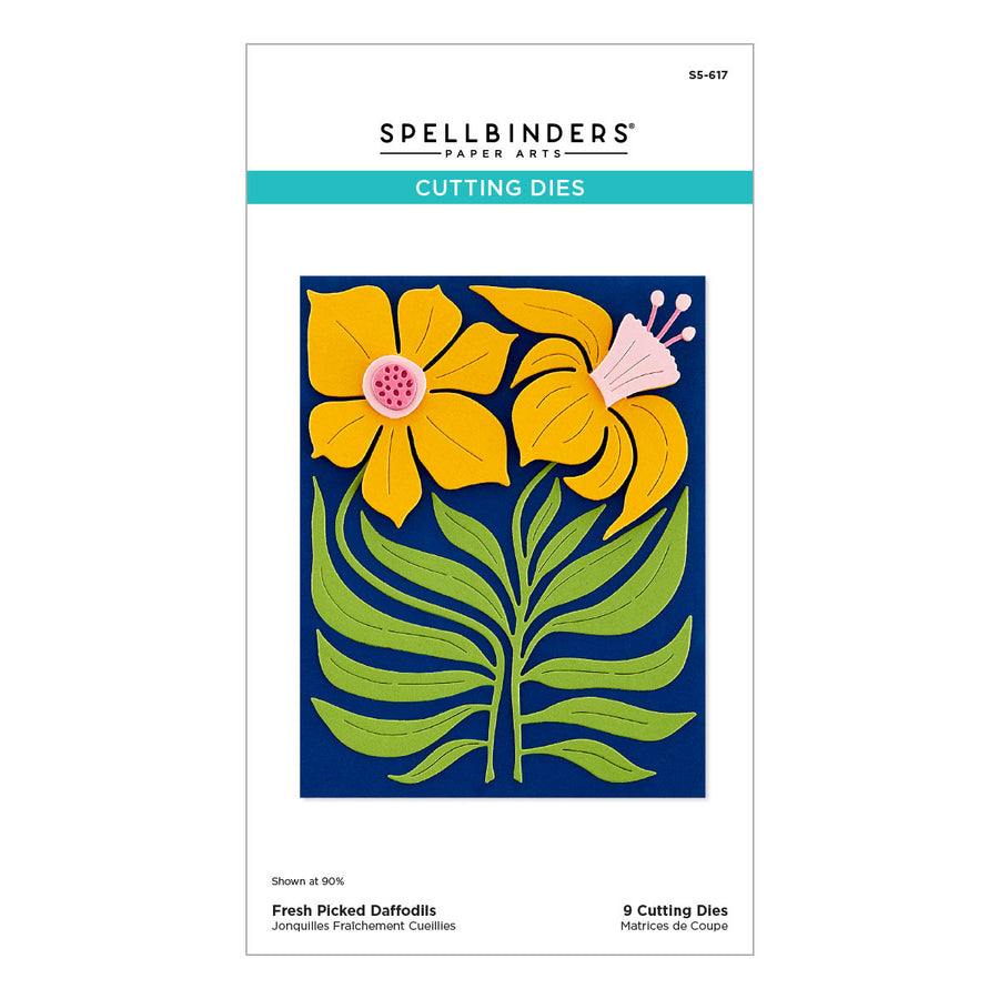 Spellbinders - Fresh Picked Daffodils Etched Dies from the Fresh Picked Collection
