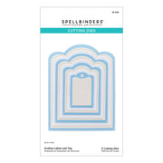 Spellbinders - Scallop Labels and Tag Etched Dies from the Sealed 3D Botanicals Collection