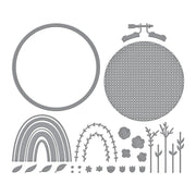 Spellbinders - Gathering Stitches Etched Dies from the Nichol's Needlework Collection by Nichol Spohr