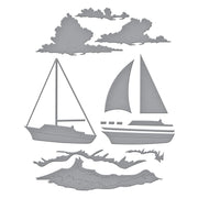 Spellbinders - Set Sail Etched Dies from the Fair Winds Collection by Dawn Woleslagle