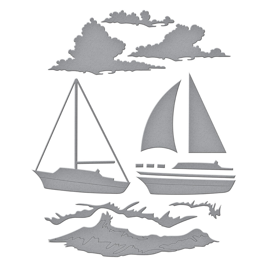 Spellbinders - Set Sail Etched Dies from the Fair Winds Collection by Dawn Woleslagle