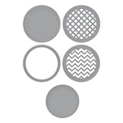 Spellbinders - Stitched Edge Circle Backgrounds Etched Dies from the Spotlight Frames and Florals Collection by Lisa Horton