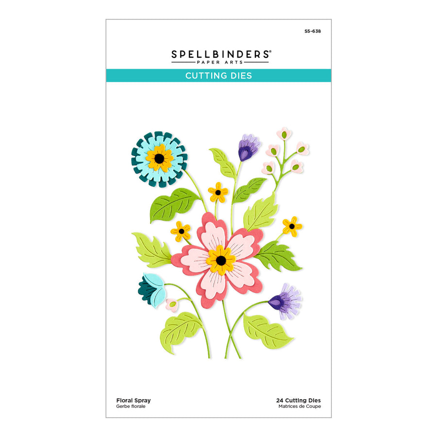 Spellbinders - Floral Spray Etched Dies from the Bayfair Collection