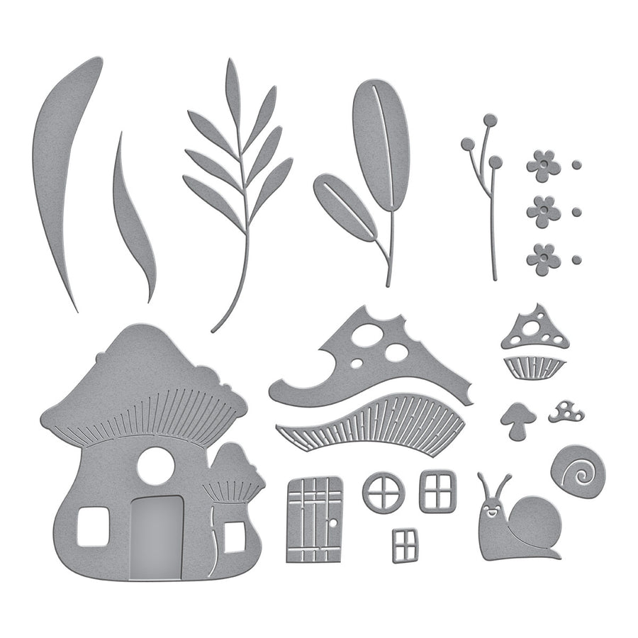 Spellbinders - Mushroom Mansion Etched Dies from the Out and About Collection