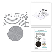 Spellbinders - Musical Notes & Stave Pop-Up Etched Dies from the Bibi's Musical Notes Collection by Bibi Cameron