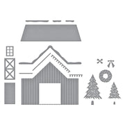 Spellbinders - Country Christmas Barn Etched Dies from the Country Christmas Collection by Annie Williams