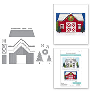 Spellbinders - Country Christmas Barn Etched Dies from the Country Christmas Collection by Annie Williams