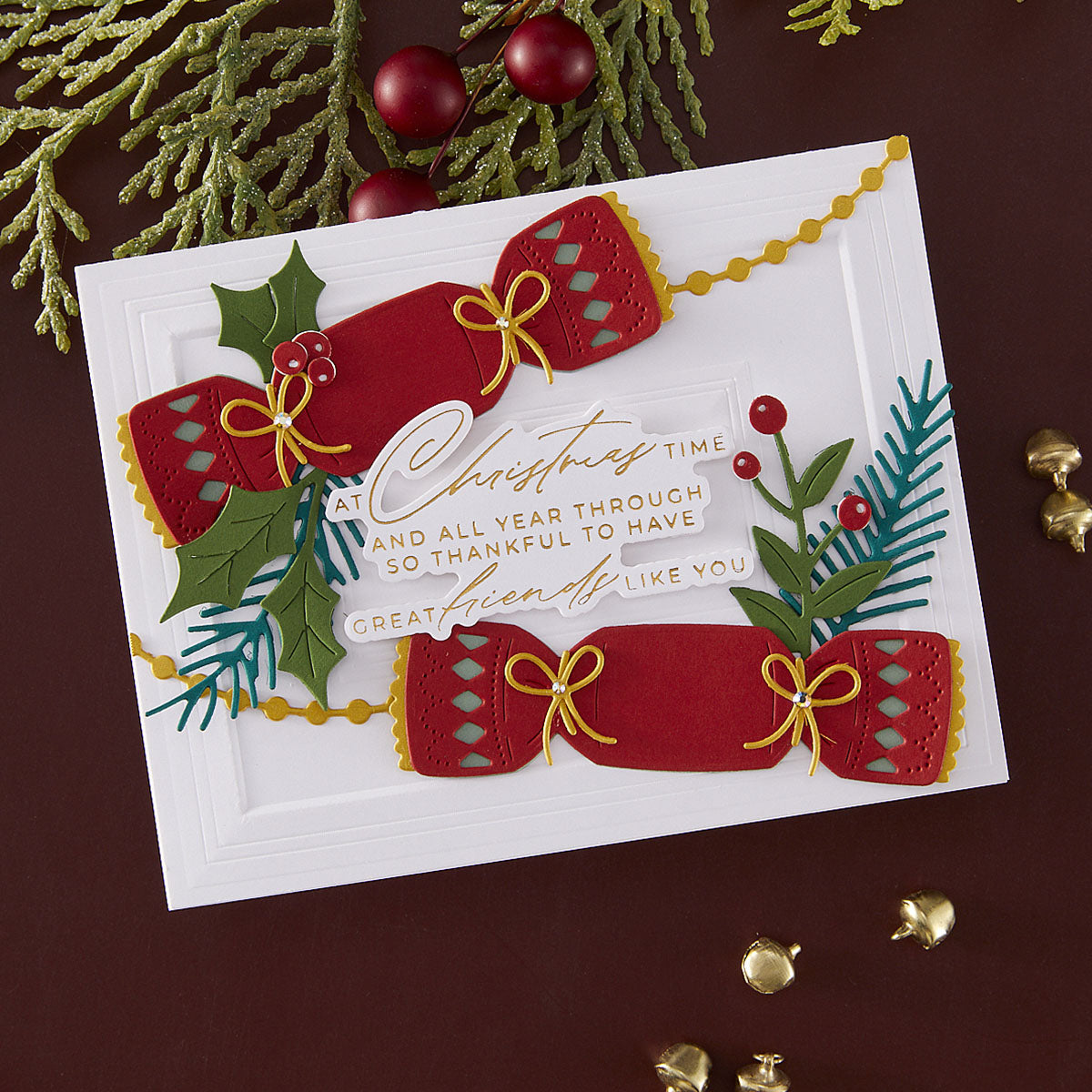 Spellbinders - Christmas Cracker Etched Dies from the City Holiday Collection by Yana Smakula