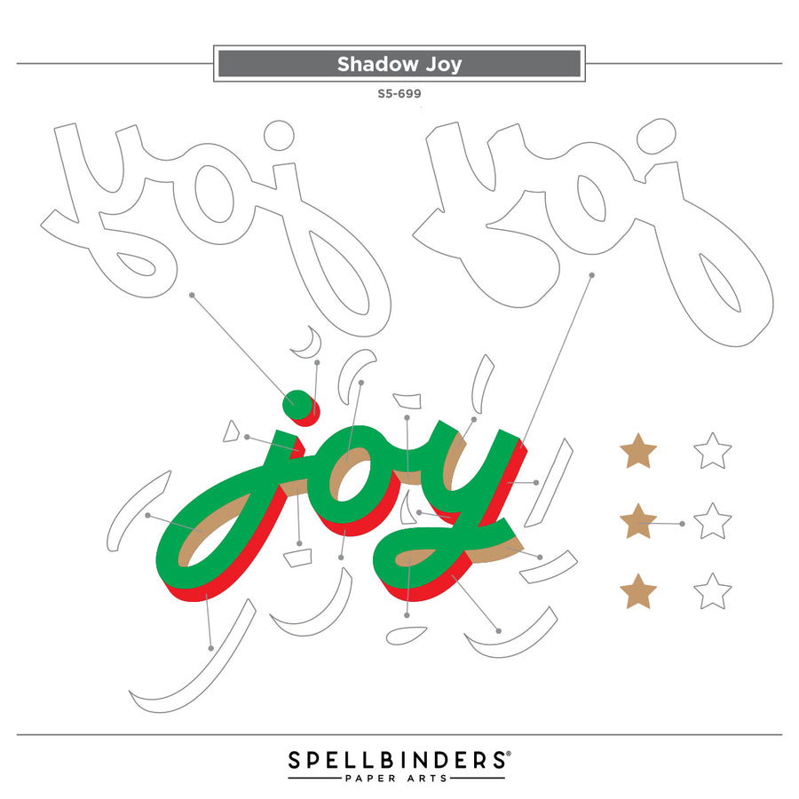 Spellbinders - Shadow Joy Etched Dies from the City Holiday Collection by Yana Smakula