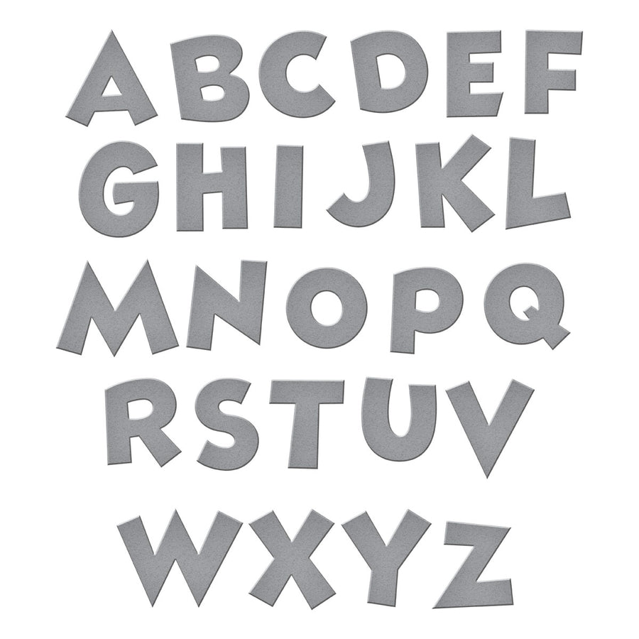 Spellbinders - Classic Mouse Alphabet Etched Dies from the Say Cheese Classic Mouse Collection