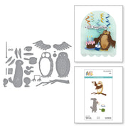 Spellbinders - Rabbit & Owl Etched Dies  from the Say Cheese Classic Pooh Birthday Collection by Simple Stories