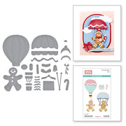 Spellbinders - Gingerbread Delivery Etched Dies from the Candy Christmas Collection by Stamperia