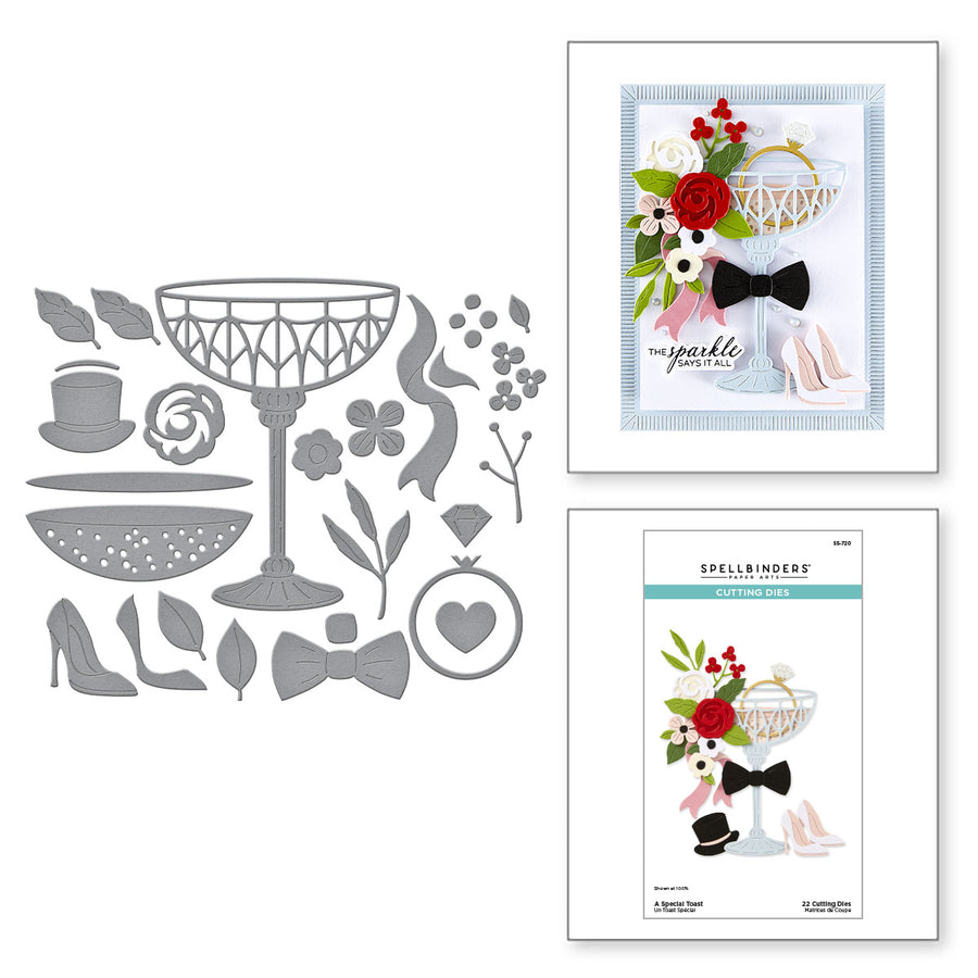 Spellbinders - A Special Toast Etched Dies from the Happier Hour Collection
