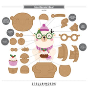 Spellbinders Spectacular Bear Etched Dies assembly guide