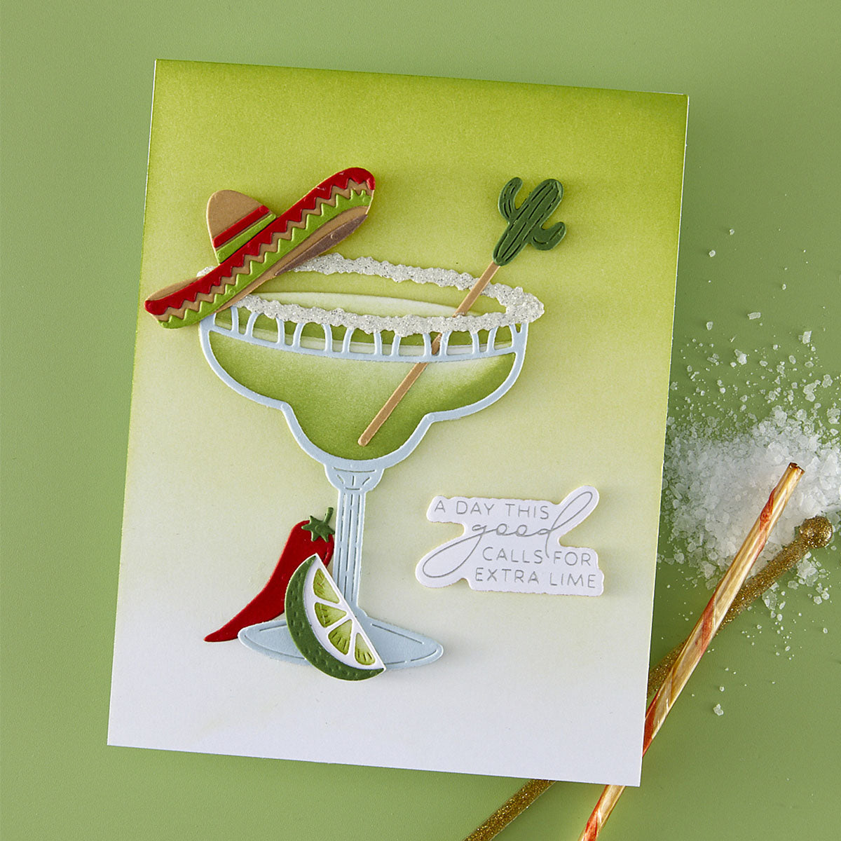 Spellbinders - Sip Sip Ole' Etched Dies from the Happier Hour Collection