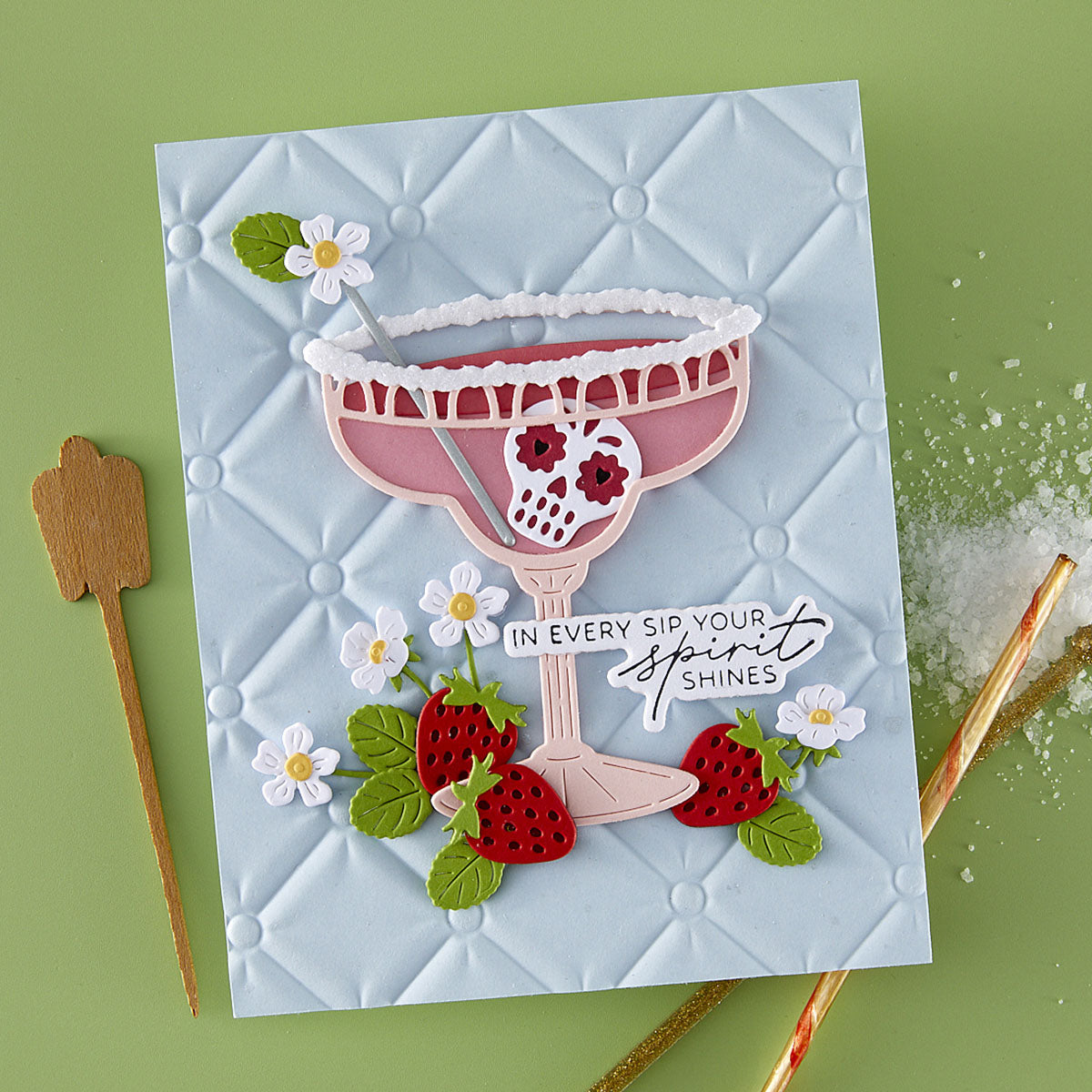 Spellbinders - Happier Hour BetterPress Sentiments Bundle