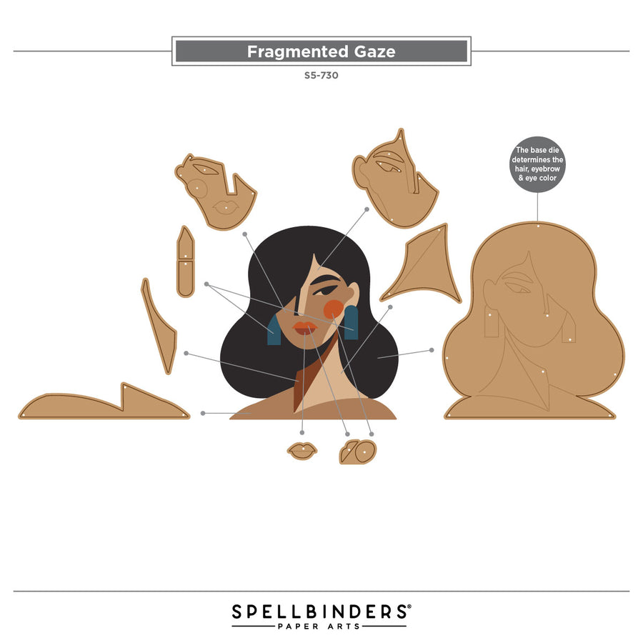 Spellbinders - Fragmented Gaze Etched Dies by Jaycee Gaspar