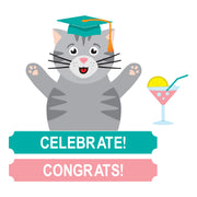 Spellbinders - Congrats Cat Etched Dies by Simon Hurley