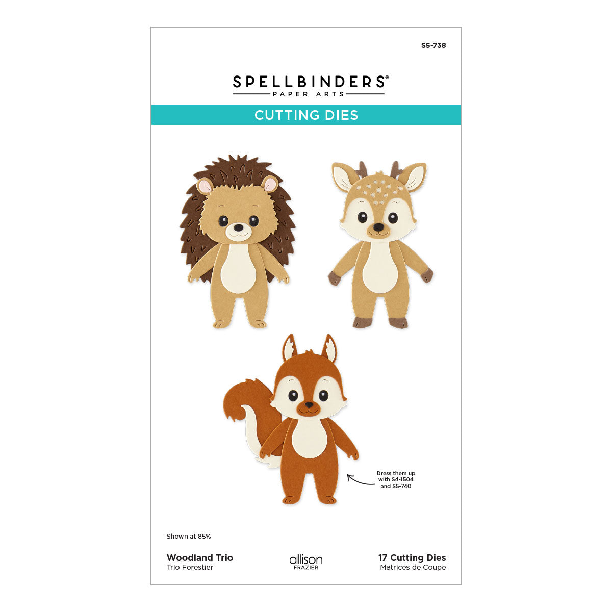 Spellbinders - Woodland Trio Etched Dies by Allison Frazier