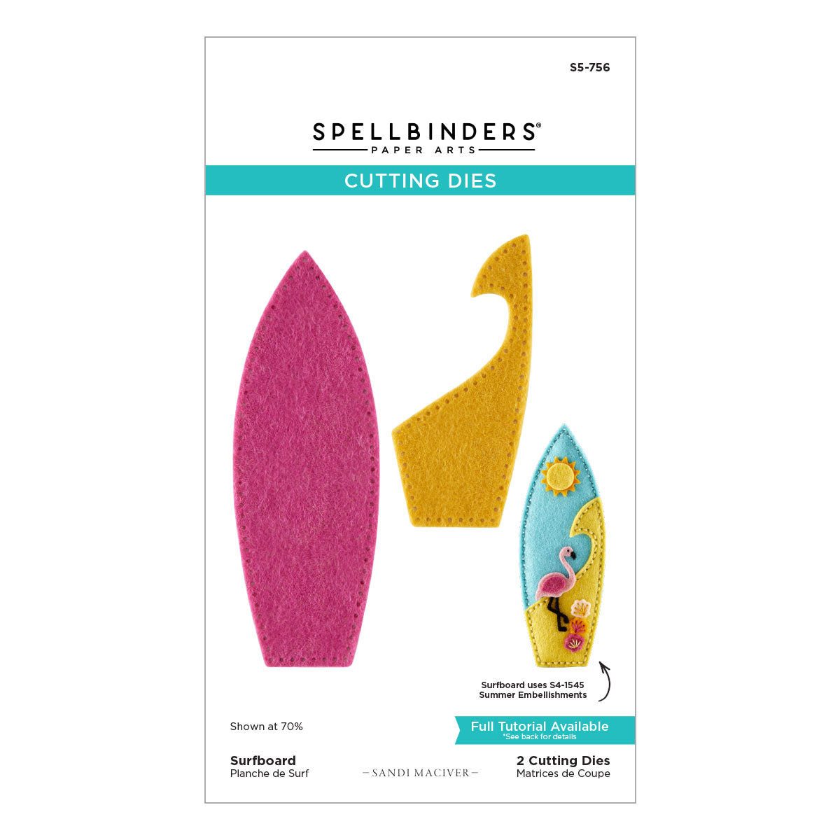 Spellbinders - Surfboard Etched Dies by Sandi MacIver