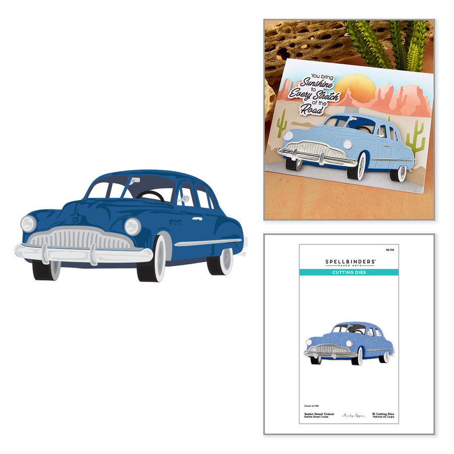 Spellbinders - Sedan Street Cruiser Etched Dies by Mindy Eggen