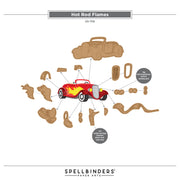 Spellbinders - Hot Rod Flames Etched Dies by Mindy Eggen