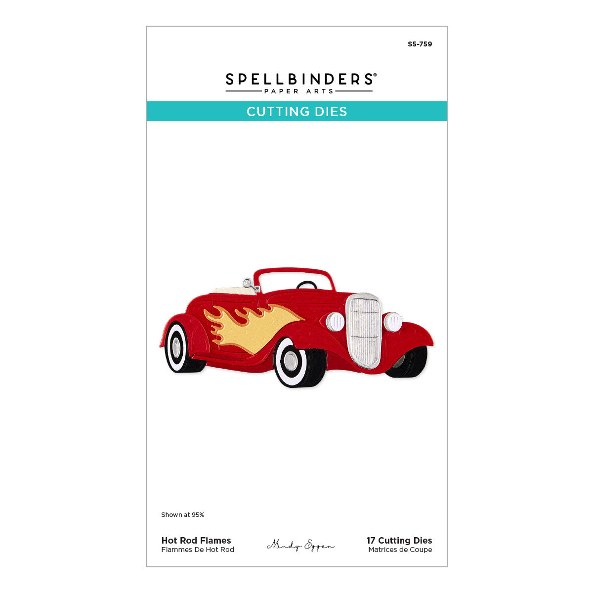 Spellbinders - Hot Rod Flames Etched Dies by Mindy Eggen