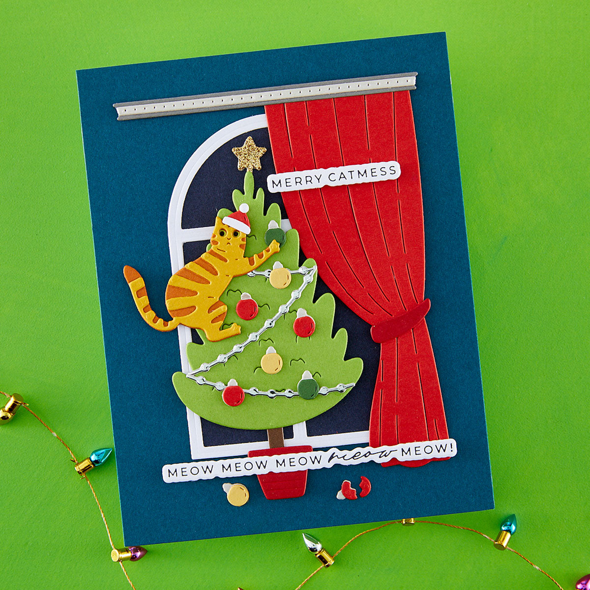 Spellbinders - Christmas Cats Window View Etched Dies by Yana Smakula