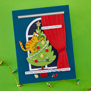 Spellbinders - Christmas Cats Window View Etched Dies by Yana Smakula
